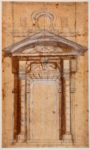 Studium dla Porta Pia autorstwa Michelangelo Buonarroti