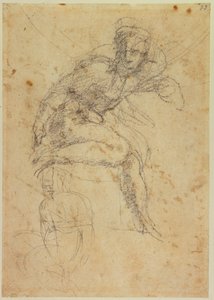 Studium dwóch aktów sykstyńskich autorstwa Michelangelo Buonarroti