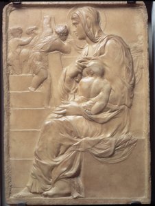 Madonna Schodów autorstwa Michelangelo Buonarroti