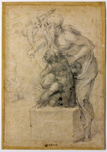 Ofiara Izaaka, ok.1535 autorstwa Michelangelo Buonarroti