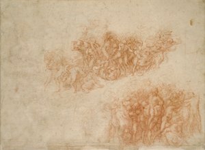 Kult Miedzianego Węża, XVI wiek autorstwa Michelangelo Buonarroti