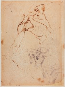 Studium torsu do "Bitwy pod Casciną", XVI wiek (rysunek) autorstwa Michelangelo Buonarroti