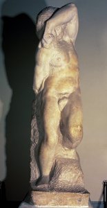 Młody niewolnik, ok. 1520-23 autorstwa Michelangelo Buonarroti