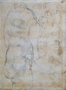 Dwa badania oparte na torsie starożytnej kobiety autorstwa Michelangelo Buonarroti