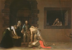 Ścięcie św. Jana Chrzciciela, 1608 autorstwa Michelangelo Merisi Caravaggio