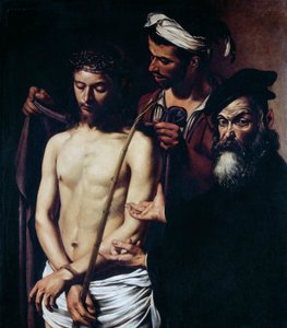 Oto człowiek, ok. 1605 (olej na płótnie) autorstwa Michelangelo Merisi da Caravaggio