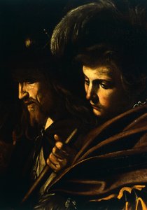 Twarze dwóch mężczyzn, fragment z Matki Bożej Miłosierdzia lub Siedmiu Aktów Miłosierdzia, ok. 1606-07 (olej na płótnie)