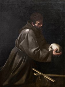 Święty Franciszek w medytacji autorstwa Michelangelo Merisi da Caravaggio