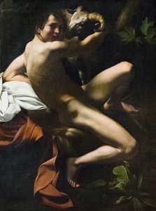 Św. Jan Chrzciciel, Młodzieniec z baranem autorstwa Michelangelo Merisi da Caravaggio