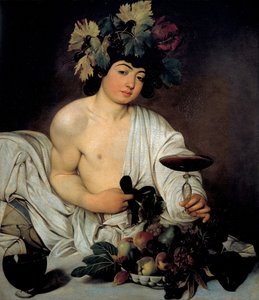 Młody Bachus, ok. 1596 (olej na płótnie) autorstwa Michelangelo Merisi da Caravaggio