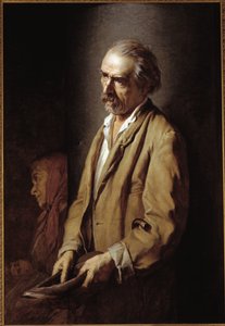 Autoportret (Autoportret) Malarstwo autorstwa Michelangelo Pittatore (1825-1903) 1894 Dim 107x73 cm Asti, Pinacoteca Civica autorstwa Michelangelo Pittatore