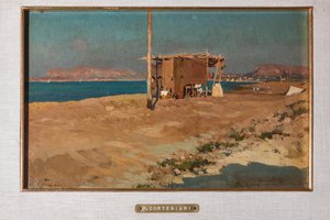 Plaża i chata autorstwa Michele Cortegiani