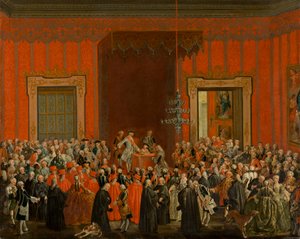 Hiszpania: Carlos III zrzeka się korony Neapolu autorstwa Michele Foschini