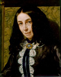 Elizabeth Barrett BROWNING, szczegół portretu