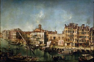 Widok na Canal Grande z Fondamenta Del Vin, 1736-1737. autorstwa Michele Marieschi
