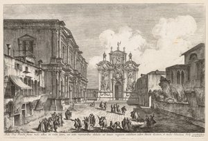Widoki Wenecji: Campo S. Rocco autorstwa Michele Marieschi
