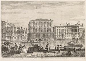 Widoki Wenecji: Palazzo Pesaro, 1741. autorstwa Michele Marieschi