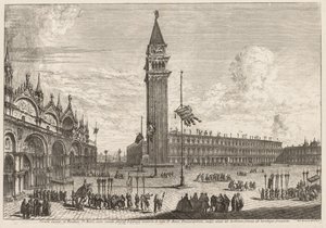 Widoki Wenecji: Piazza i Piazzetta autorstwa Michele Marieschi