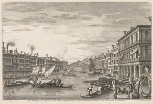 Widoki Wenecji: Rialto, 1741. autorstwa Michele Marieschi