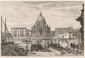 Widoki Wenecji: SM Della Salute, 1741. autorstwa Michele Marieschi