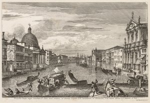 Widoki Wenecji: Santa Chiara, 1741. autorstwa Michele Marieschi