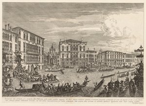 Widoki Wenecji: Regaty, 1741. autorstwa Michele Marieschi