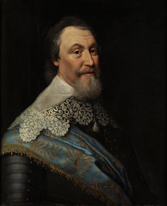 Portret hrabiego Axela Oxenstierny (Oxenstjerna) (1583-1654), autorstwa Mierevelta, Michiela Jansza. z, Warsztaty im. Olej na drewnie. Wymiar: 70x60 cm. Muzeum Narodowe w Sztokholmie