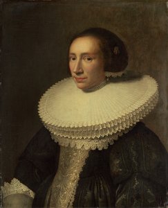 Portret damy z kryzą, 1638.
