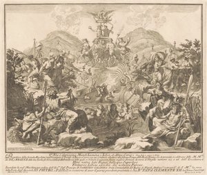 Seconda Macchina dla Chin z 1738 r.: Triumf Bachusa i Ceres autorstwa Miguel de Sorellò, after Carl Marcus Tuscher