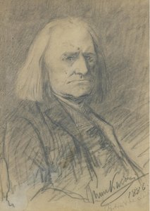 Portret Franciszka Liszta 1811-1886, 1886 autorstwa Mihály Munkácsy
