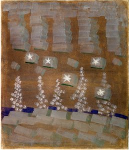 Zima (VIII) autorstwa Mikalojus Ciurlionis
