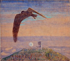 Bajka II autorstwa Ciurlionisa, Mikalojus Konstantinas (1875-1911). Tempera na papierze, rozmiar: 62,2x71,9