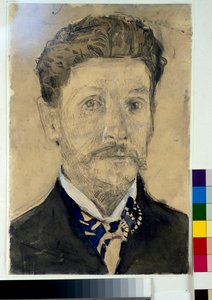 Autoportret - Dzieło Michaiła Aleksandrowicza Wrubla (Wroubla) (1856-1910) autorstwa Mikhail Aleksandrovich Vrubel