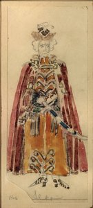 Projekt kostiumów do opery Mazepa P.I. Czajkowski autorstwa Mikhail Aleksandrovich Vrubel