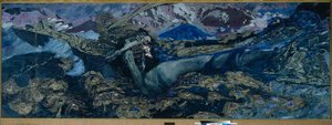 Demon rzucony, 1902 autorstwa Mikhail Aleksandrovich Vrubel