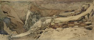 Demon przygnębiony, 1901 autorstwa Mikhail Aleksandrovich Vrubel
