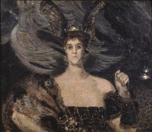 Walkiria. Portret artysty i patronki hrabiny Marii Tenishevy 1867-1928, 1899 autorstwa Mikhail Aleksandrovich Vrubel
