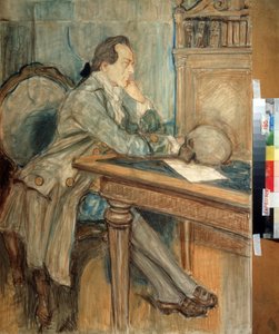 Johann Wolfgang von Goethe (1749-1832) odkrył ludzką kość międzyszczękową 27 marca 1784 r. (Johann Wolfgang von Goethe odkrył ludzką kość międzyszczękową 27 marca
