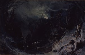 Scenografia do opery Potęga diabła A. Sierowa, 1871 autorstwa Mikhail Ilyich Bocharov