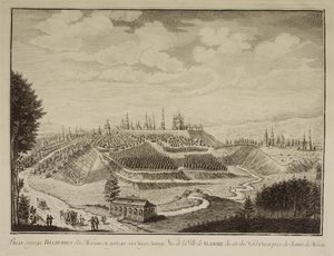 Widok miasta Włodzimierza, 1769 autorstwa Mikhail Ivanovich Makhaev