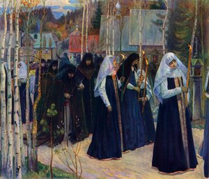 „Po zabraniu welonu”, 1898, 1965. autorstwa Mikhail Nesterov