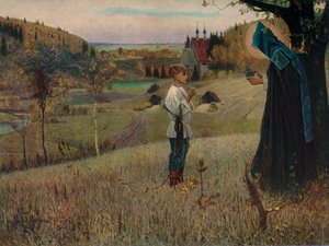 „Sen dziecka Bartłomieja”, 1889-1890, 1965. autorstwa Mikhail Nesterov