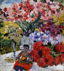 Kwiaty i lalka, 1916
