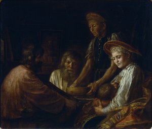 Posiłek chłopski, 1774 autorstwa Mikhail Shibanov