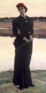 Portret Olgi Nesterowej lub, Kobieta w habitacie, 1906