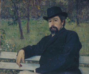 Portret malarza Nikołaja Aleksandrowicza Jaroszenko autorstwa Mikhail Vasilyevich Nesterov