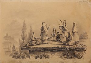 Gruzinki na dachu Lezghinka, 1837