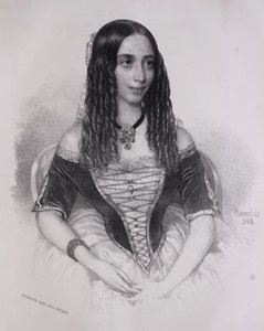 Portret Emilii Lemouton (Miklós Barabás, 1845) autorstwa Miklós Barabás