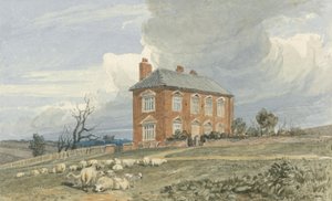 Irmingland Hall, Norfolk (wc z tuszem i grafitem na papierze woalowym)