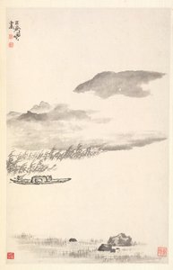 Krajobraz rzeczny, 1788. autorstwa Min Zhen
